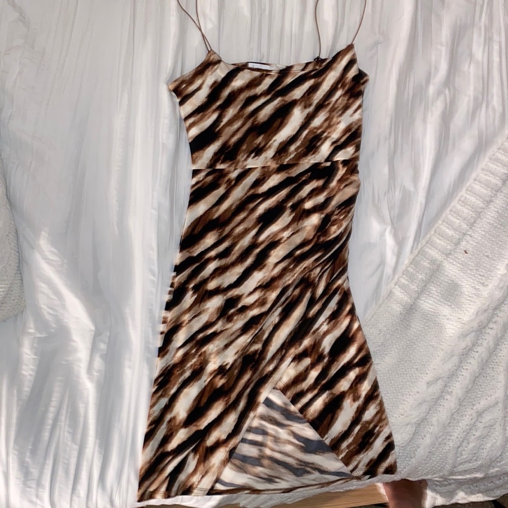 Leith dress, Size S, new with tags, black brown and cream